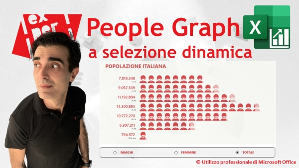 EXCEL - GRAFICI COMPLESSI: Infografica a selezione dinamica (People Graph)