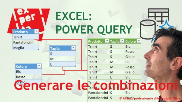 EXCEL - POWER QUERY: Generare con un click tutte le combinazioni di liste distinte